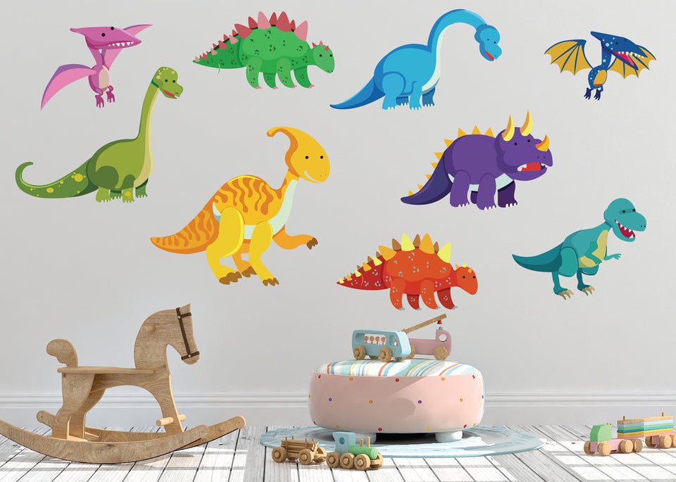 Dinosaur Wall Decals for Baby Nursery Decor