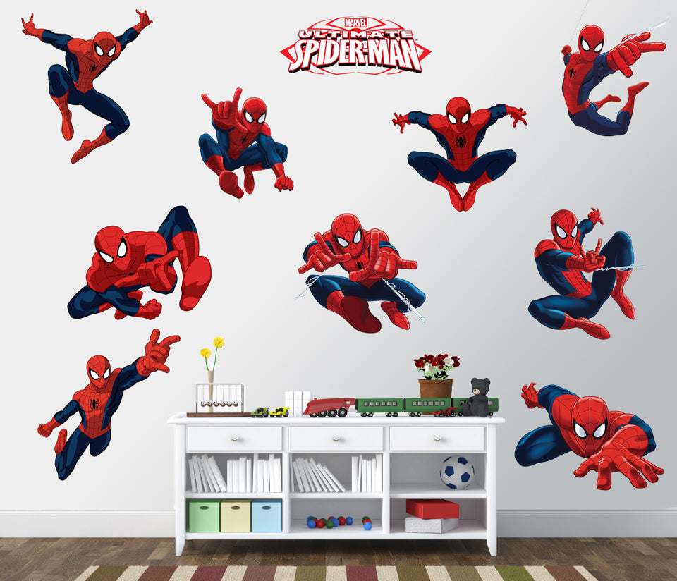 Spiderman Stickers in Room